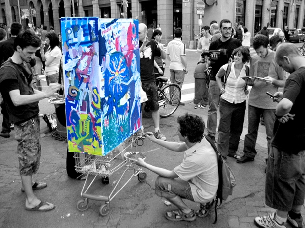 Open Canvas Project, Intervention, Bologna, Italy, 2009