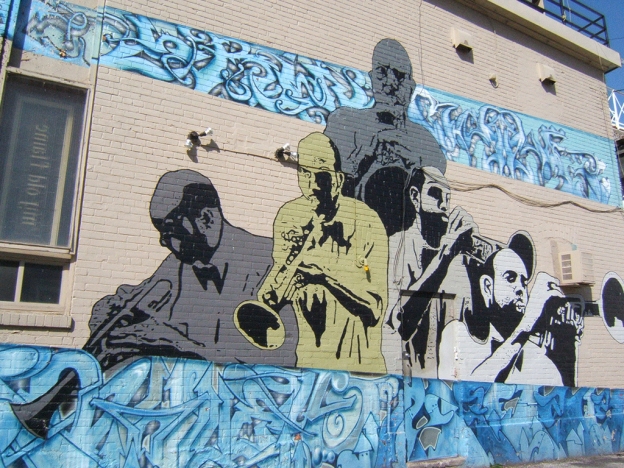 Visual Jazz, Victory Cafe Mural, Toronto, 2001